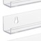 Sorbus Acrylic Wall Ledge Floating Shelf Rack Organizer - Perfect for Displaying books, d&#xE9;cor, kitchen organization and more
